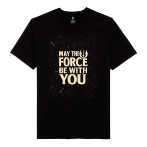 Camisa Preta StarWars - May the force be with you